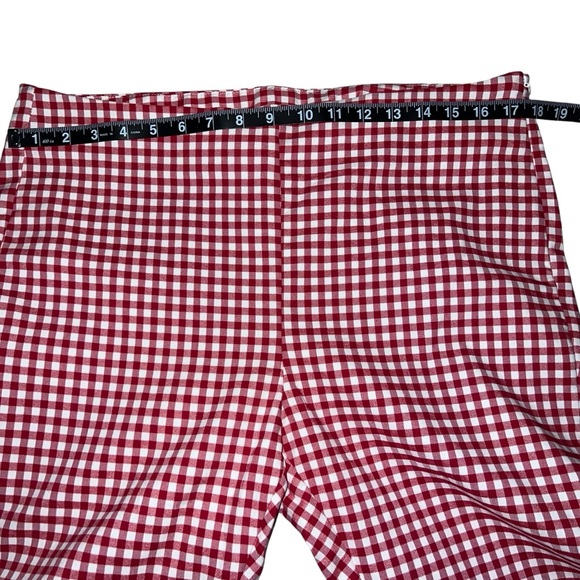 Cotton On Red Gingham Capri Pants 90s Fitted Size 12 NWT - Picture 4 of 15